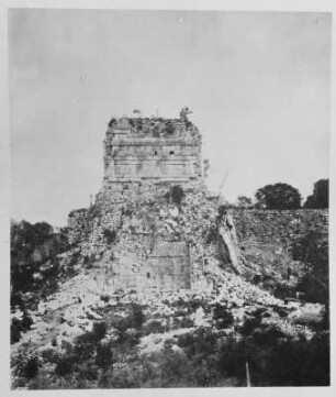 Tempelruine am Ballspielplatz, Chichén Itzá (Sammlung Richard Wegner 1869/1931)