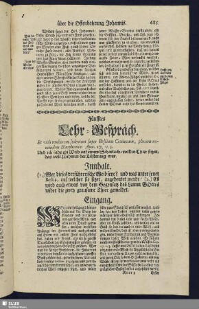Fünfftes Lehr-Gespräch