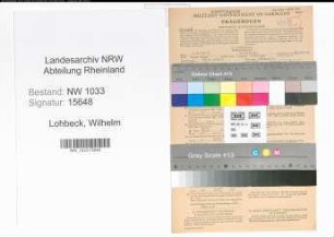 Entnazifizierung Wilhelm Lohbeck , geb. 18.04.1921 (Techn.Zeichner)