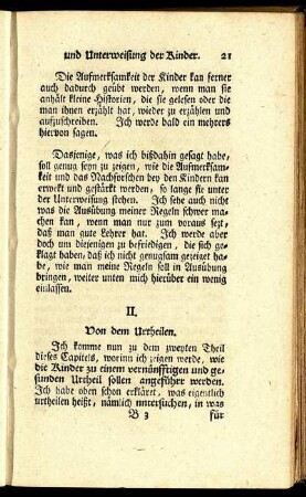 II. Von dem Urtheilen.