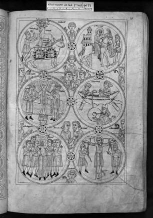 Chorbuch für die Prim — Heilige des November, Folio 77recto