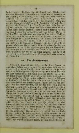 38. Der Kanarienvogel
