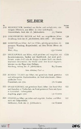 Silber (Nr. 218-253)