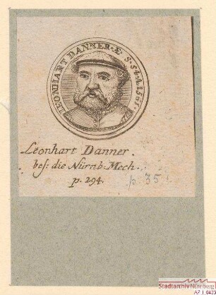 Medaille auf Leonhard Danner