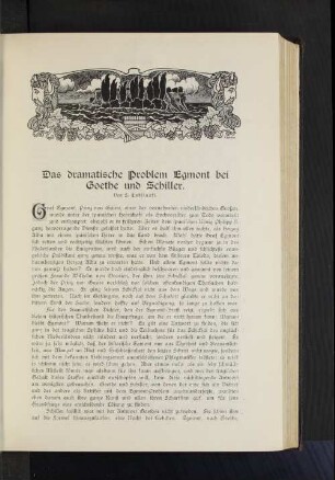 Das dramatische Problem Egmont bei Goethe und Schiller