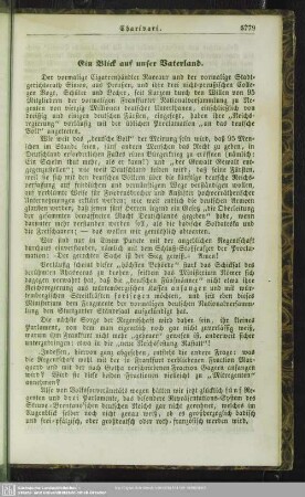 Ein Blick auf unser Vaterland