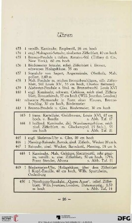 Uhren (Nr. 433-1632)