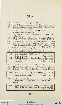 Uhren (Nr. 433-1632)