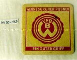 Bierfilz "Wernesgrüner Pilsener"