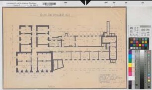 Soest, Amtsgericht und Gefängnis, Erweiterungsbau, Erdgeschoss, Grundriss, Baubestandszeichnung