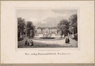 Das Stift Joachimstein in Radmeritz (Pałac Radomierzyce in Polen), aus der Zeitschrift Saxonia, 4. Band 1839