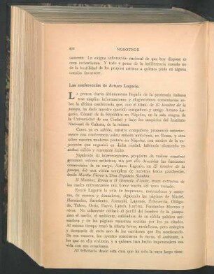 Las conferencias de Arturo Lagorio