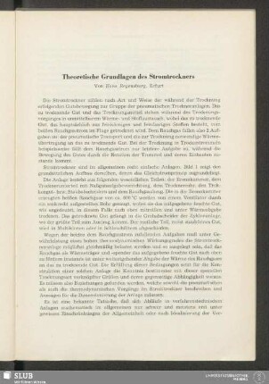Theoretische Grundlagen des Stromtrockners