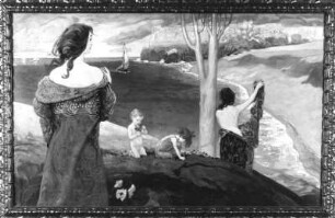 Frauen am Wasser : Frauen am Wasser. Öl auf Leinwand; 115 x 186,5 cm (1899; L. von Hofmann). Dresden: Galerie Neue Meister 3639
