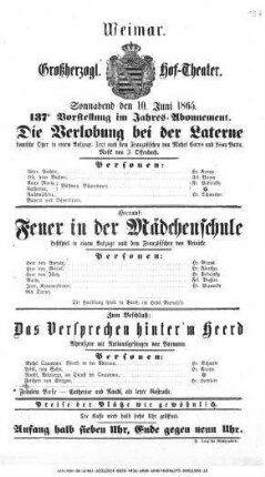 Das Versprechen hinter'm Heerd