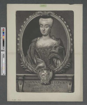 Susanna Eleonora : Verwittibte Generalin von Auerochs