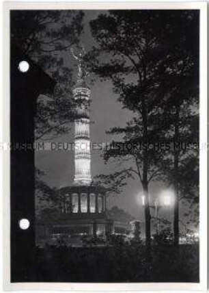 Berlin, Siegessäule bei Nacht