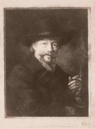 Der Raucher (Selbstporträt)