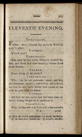 Eleventh Evening.