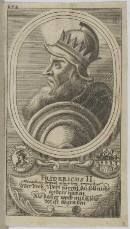 Bildnis des Fridericus II., Kaiser des Römisch-Deutschen Reiches