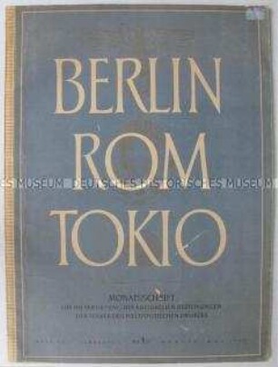 Kulturpolitsche Monatszeitschrift der faschistischen Achsenmächte (in deutscher und italienischer Sprache)