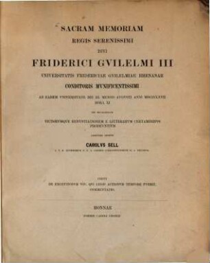 De exceptionum usu, qui legis actionum tempore fuerit, commentatio