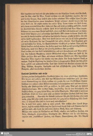 Tausend Farbtöne und mehr