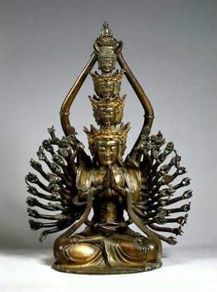 Bodhisattva "Tausendarmige Avalokitesvara", chin. qian shou Guanyin pusa 千手觀音菩薩