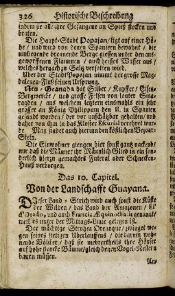 Das 10. Capitel. Von der Landschafft Guayana.