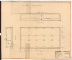 Reichsluftfahrtministerium, Berlin: Teilgrundriss/-schnitte Q1R (KG) 1:100