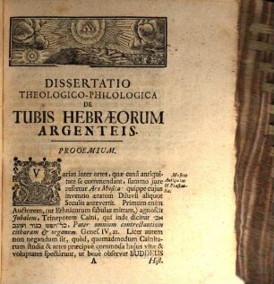 Hilkôt ḥaṣôṣrôt seu dissertatio theologico-philologica de tubis Hebraeorum argenteis