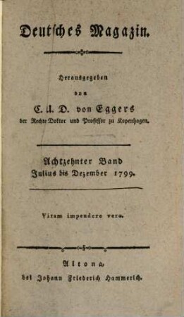 Deutsches Magazin. 18, 18. 1799