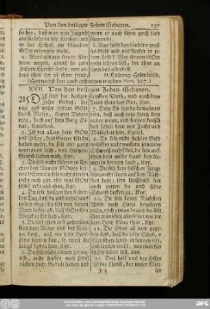 XVII. Von den heiligen Zehen Geboten.