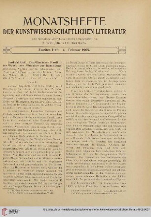 Zweites Heft (Februar 1905)