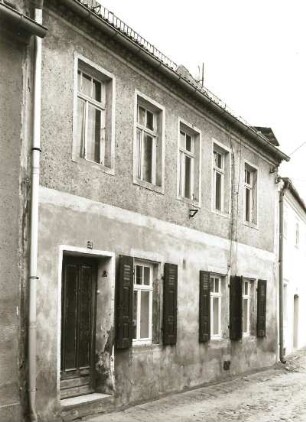 Belgern, Mühlenstraße 23. Wohnhaus (1751/1850). Straßenansicht