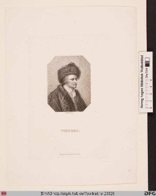 Bildnis Voltaire (eig. François-Marie Arouet)