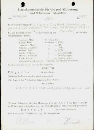 Mägerle, Josef