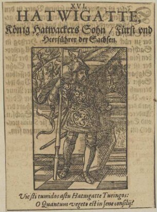 Bildnis des Hatwigatte, Fürst der Sachsen
