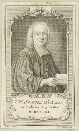 Bildnis des J. H. Samuel Formey