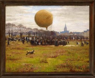 Ballon-Aufstieg auf dem Hans-Sachs-Platz