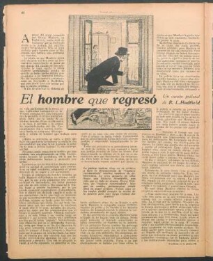 El hombre que regresó : Un cuento policial de R. L. Hadfield