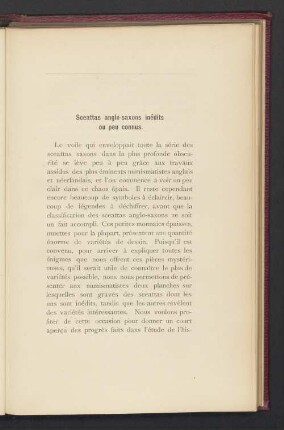 Sceattas anglo-saxons inédits ou peu connus