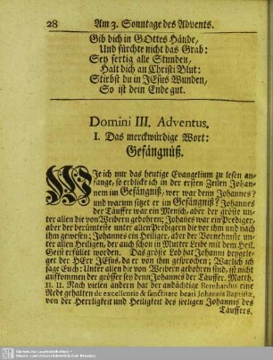 Domini III. Adventus