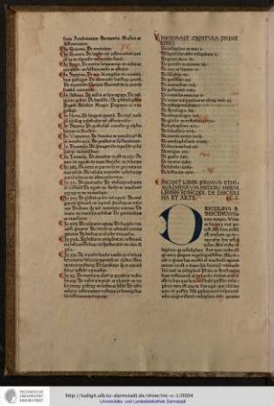 Incipit liber primus ethimologiarum Isidori Hispalensis episcopi de disciplina et arte.