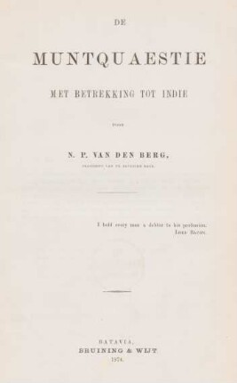De muntquaestie met betrekking tot Indie