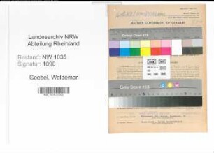 Entnazifizierung Waldemar Goebel , geb. 10.12.1912 (Kaufmann)