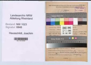 Entnazifizierung Joachim Hausschildt , geb. 28.07.1903 (Oberregierungsrat)