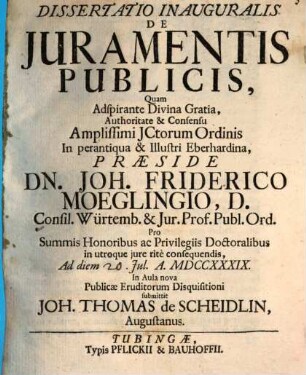 Diss. inaug. de iuramentis publicis
