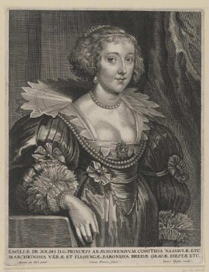 Bildnis der Emeliae de Solms