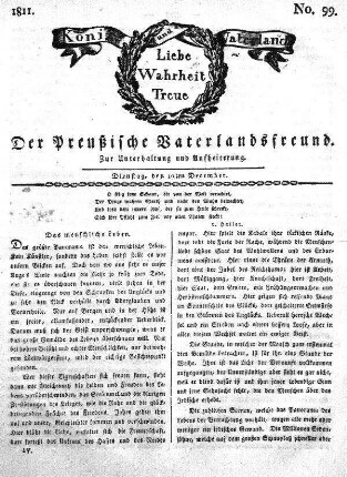 No. 99., vom 10ten December